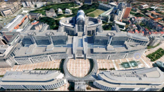 Aerial View of the European Parliament