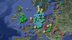 Map of rallies on June 9, 2012