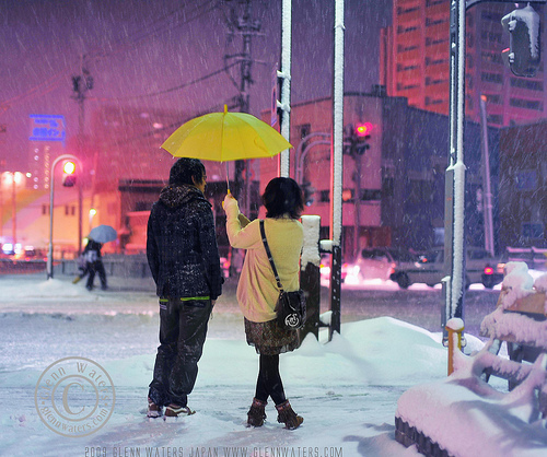 Snowy Wednesday Night. 8,000 visits to this photo. Thank you.