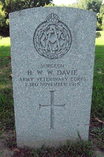 The grave of Dr Henry William Wilson Davie MRCVS at Greenlawn Cemetery, Newport News