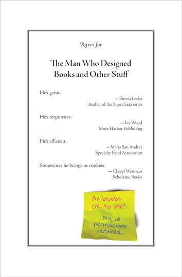 Raves for The Man Who Designed Books