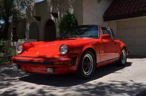 The 911SC Targa (boo) in Guards Red.
