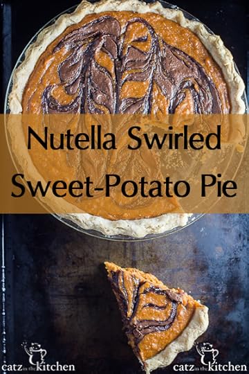 Nutella Swirled Sweet Potato Pie