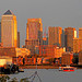 Canary Wharf from Reeds Wharf, Bermondsey