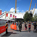 The entrance to the Olympics at the O2