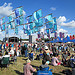 Flags and the main stage at WOMAD