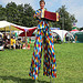 Stiltman in the Children's Area at WOMAD