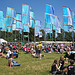 Blue flags at WOMAD