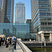 Canary Wharf from South Quay Footbridge