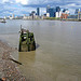 Canary Wharf from Deptford Wharf