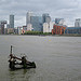 Canary Wharf at high tide
