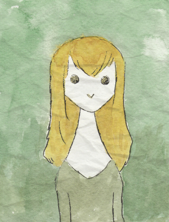 Flaxen hair