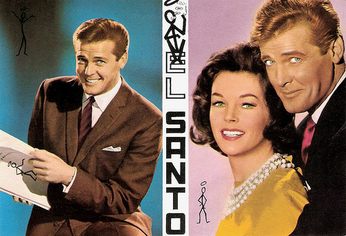 Roger Moore and Dawn Addams in The Saint