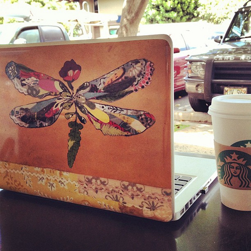 Taking a break from vacation to answer 100+ emails. #commitment #letsdothis ps: laptop decal is from my new line with Decal Girl