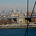 The Empire State Building from the Brooklyn Bridge
