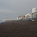 A solitary figure on Brighton's beach