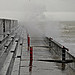 Storm on the western breakwater
