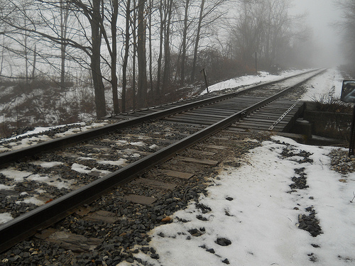 the rail in mist