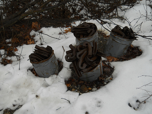 old rail fasteners