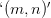 `(m, n)