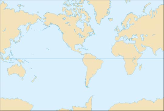 Blank world map