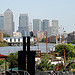 Canary Wharf from Reeds Wharf