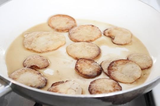 turnips sauteeing