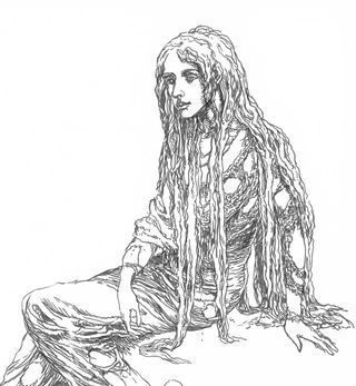 Woodland maiden by Alan Lee