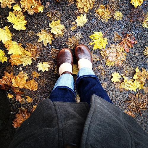 It's here. Soggy and wet. Hello Portland rainy season. You snuck up on me. #notready