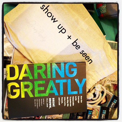 Loved coming home from vacation to this in my mailbox. @brenebrown and her new book rock.