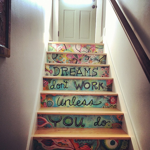 Lovely visit with @close2myart who has the coolest stairs ever!