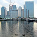 Canary Wharf from Blackwall Basin