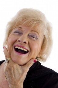woman smiling