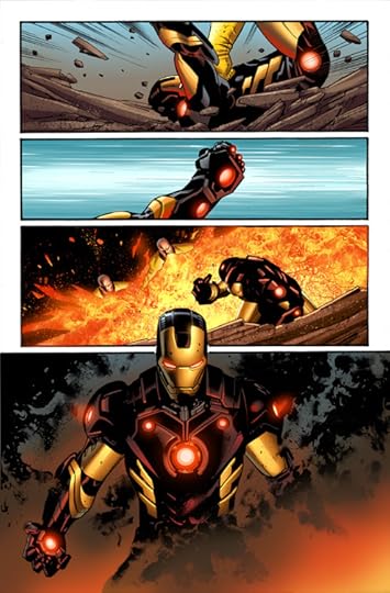 Iron Man interior art by Greg Land