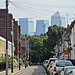 Canary Wharf from Mile End
