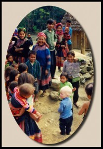 blond baby in Vietnam
