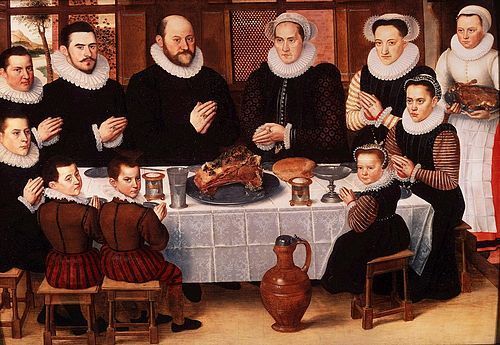 500px Family Saying Grace Anthonius Claeissins c 1585 Happy Thanksgiving!