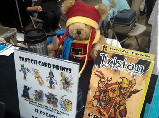 Tristan the Teddy Bear at VA Comic Con