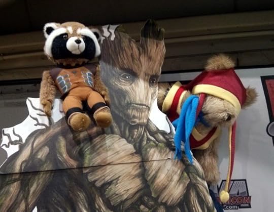 Tristan, Rocket Raccoon and Groot at VA Comic Con