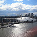 The Dome and Canary Wharf from the east