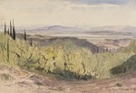 Corfu - Viros, 1863, by Edward Lear