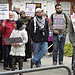 The crowd at the Aafia Siddiqui rally in London, March 2012