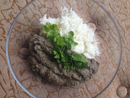 vegan black lentil curry