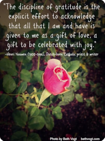 Gratitude. Nouwen. 2014