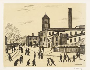 Ls lowry a northern town 1969