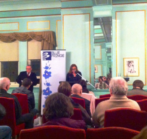 Eden Riley accepts award for Most Inspirational fiction