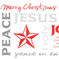 Printable Subway Art for Christmas