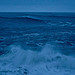 The sea at night by Portland Bill