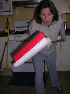 Kristy gets her game face on