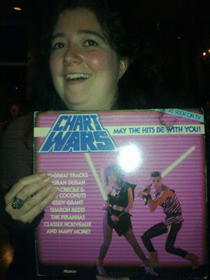 Chart Wars vinyl album from the 1980s